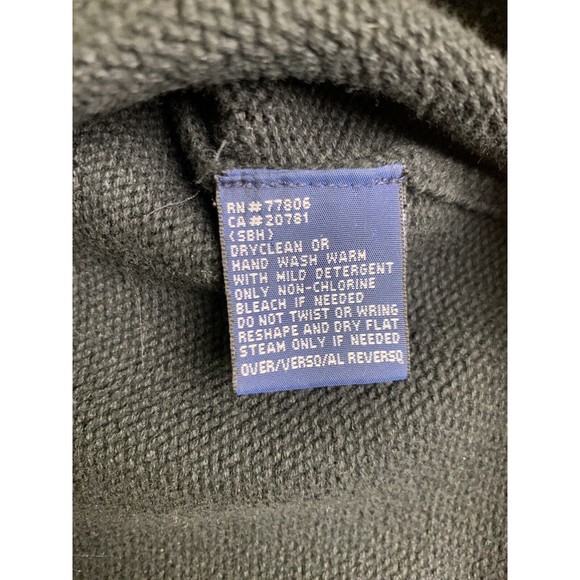 Tommy Hilfiger Men Casual Outdoor Long Sleeve Cotton Sweater Size Large Black - Picture 4 of 7